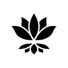 Lotus icon vector