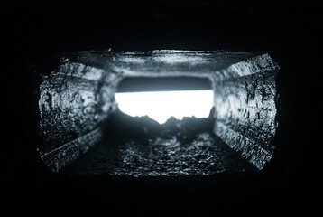 black and white photo