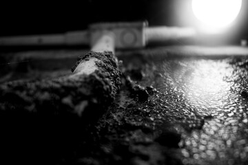 black and white photo