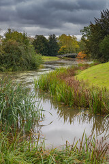 Lake shore leading to the bridge
