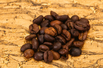 Roasted coffee beans for cooking