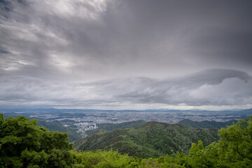 Fototapeta na wymiar View over Gwangju city