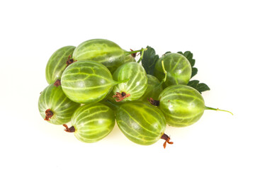 Fresh ripe green sweet gooseberry