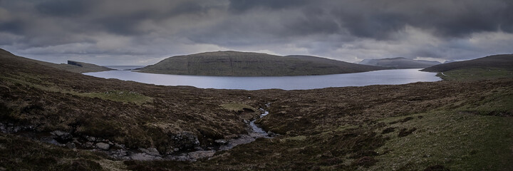 Trælanípan view and huge cliffs, Faroe Islands