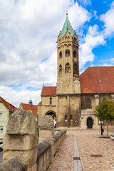 Fototapeta na wymiar St. Marien Kirche Freyburg Unstrut, Sachen Anhalt
