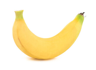 single Banana isolated on white background