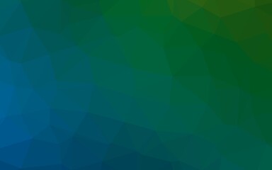 Light Blue, Green vector triangle mosaic texture.