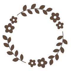 花のリースフレーム