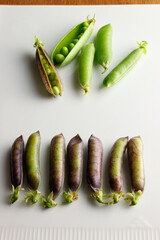 並んだエンドー豆