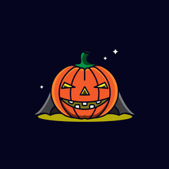 draco pumpkin cartoon illustration