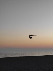 sunset over the sea