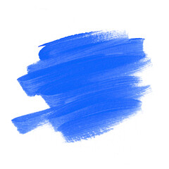 Blue brush paint stroke isolated background . Perfect design for logo, headline, logo and banner. Abstract creative design.