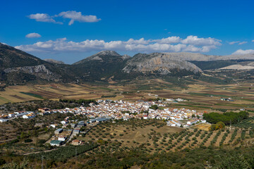 Fototapeta na wymiar Alfarnate municipio de la Axarquía de Málaga, Andalucía