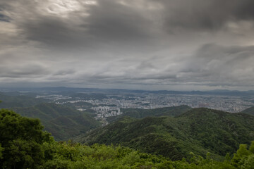 Fototapeta na wymiar View over Gwangju city