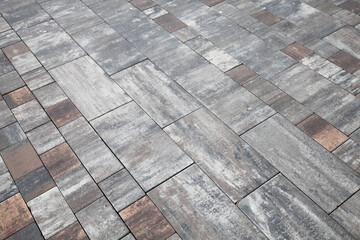 Stone street pavement, background photo texture