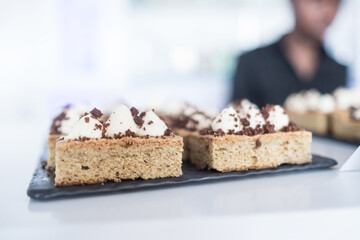 Dessert Served at a Corporate Event or Wedding reception