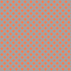 カラフルなチェック柄の背景　またはドット柄　オレンジ、グレー

