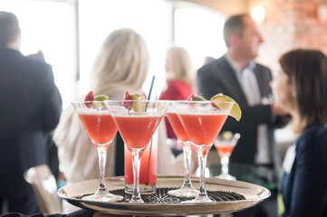 Bright Cocktails at a Business Reception