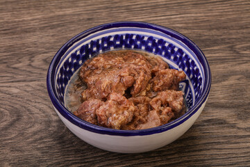 Gurmet venison stew with spices