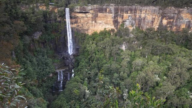 afternoon shot of fitzroy falls from jersey lookout at morton national park in the nsw southern highlands of australia