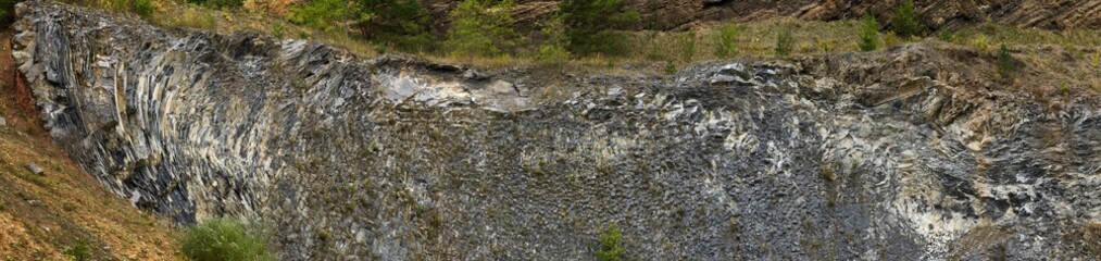 Fototapeta na wymiar Rock formations in geological layers