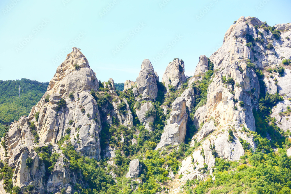 Poster Special mountains in south Italy. Dolomiti lucane