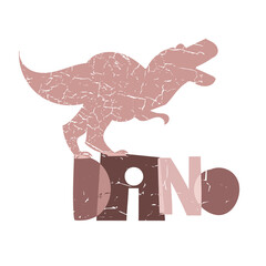 Silhouette of a dinosaur.