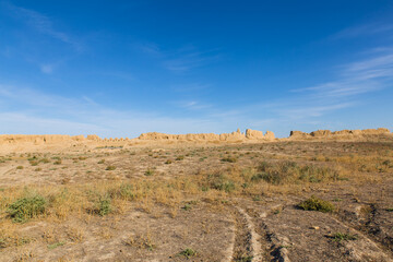 ruins of ancient city Sauran near Turkistan, Kazakhstan one of the Silk road trade spots