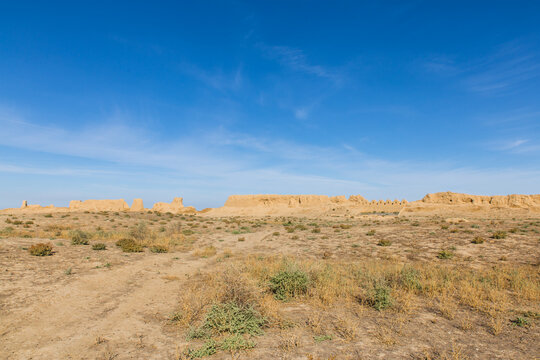 Ruins Of Ancient City Sauran Near Turkistan, Kazakhstan One Of The Silk Road Trade Spots