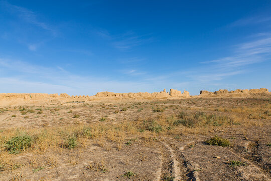 Ruins Of Ancient City Sauran Near Turkistan, Kazakhstan One Of The Silk Road Trade Spots