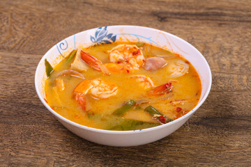 Famous Thai Tom Yam soup