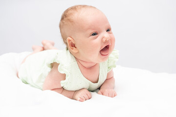 Portrait of a charming baby girl