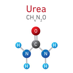 Urea, carbamide molecule is an organic compound with chemical formula CH4N2O