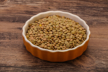 Vegan cuisine - Dry lentil heap