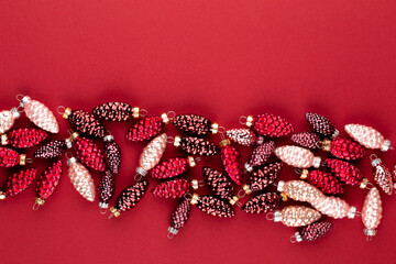 Christmas Background with Shining decor.