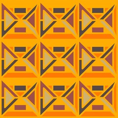 Beautiful of Colorful Abstract Geometric Square, Repeated, Abstract, Illustrator Pattern Wallpaper. Image for Printing on Paper, Wallpaper or Background, Covers, Fabrics