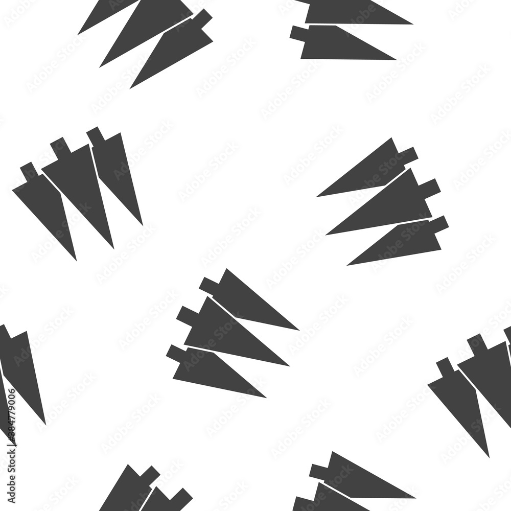 Poster vector tree icon. deciduous forest symbol seamless pattern on a white background.