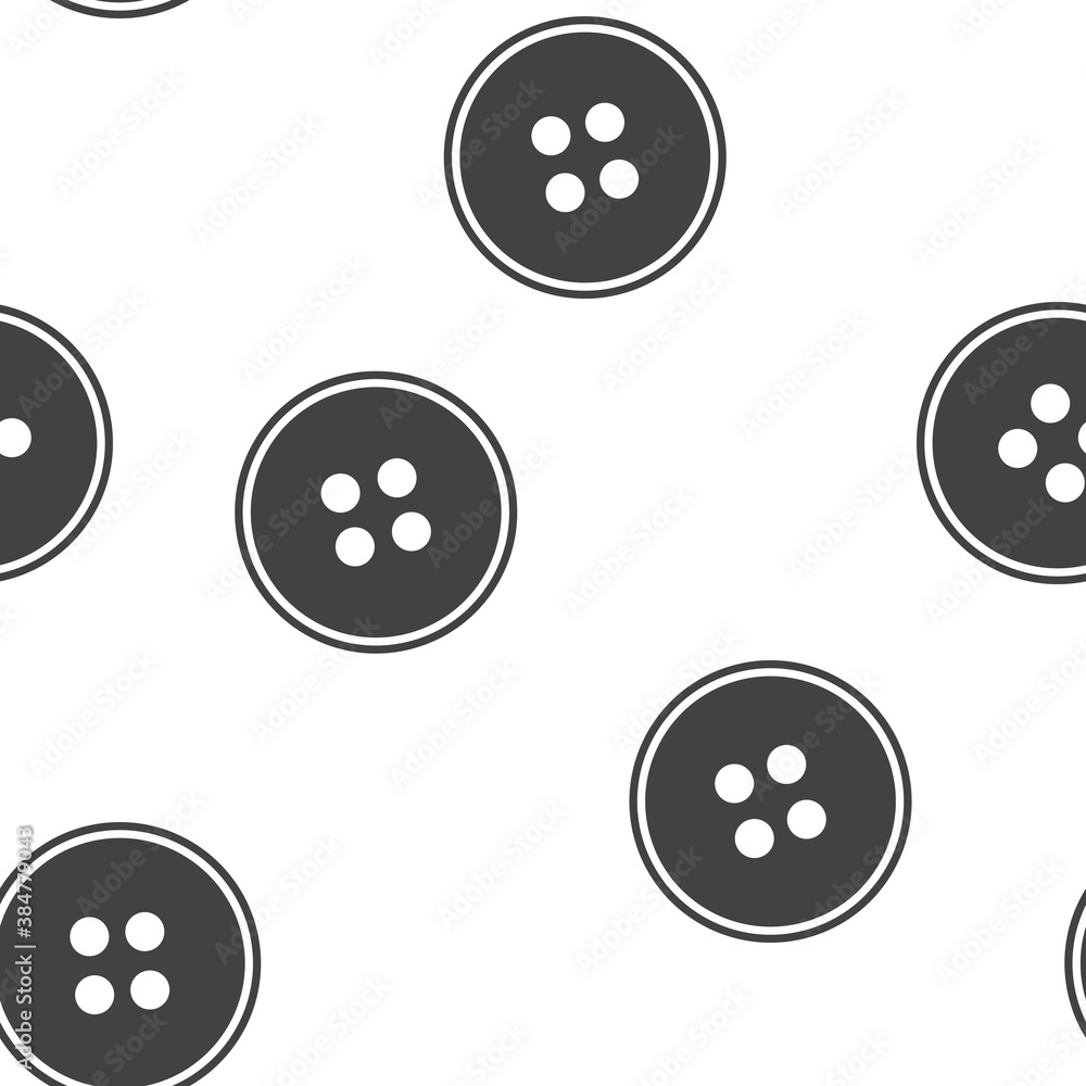 Poster vector button for clothes seamless pattern on a white background.