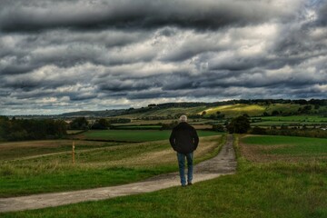 Fototapeta premium landscape with clouds