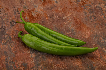 Ripe tasty spicy green pepper