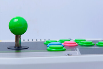 Close up view of the old joystick controller © Leo Lintang