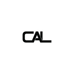 cal letter original monogram logo design