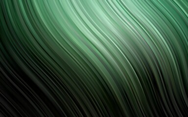 Dark Green vector background with lava shapes.