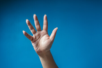 Hand Gesture Raising hand to answer or ask a question