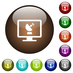 Remote desktop color glass buttons