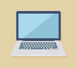Laptop flat Icon.