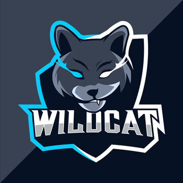 Wildcats mascot esport logo design