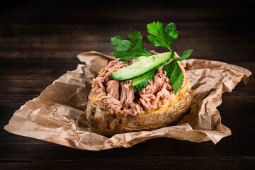 Stuffed baked potato