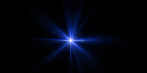 Flare lens light Stock Image In Black Background