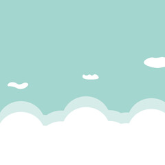 Sky clouds background abstract design. Vector illustration